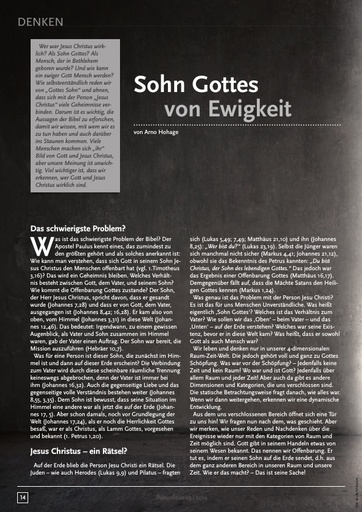 Perspektive 2014 03 sohn gottes von ewigkeit