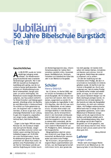 Perspektive 2010 11 50 jahre bibelschule burgstaedt