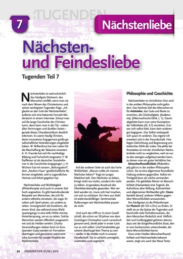 Perspektive 2013 07 naechsten und feindesliebe
