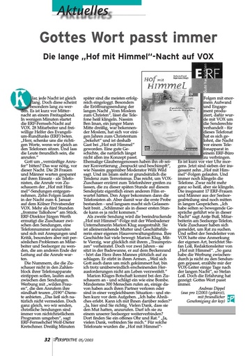 Perspektive 2003 05 gottes wort passt immer