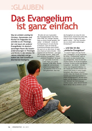 Perspektive 2011 04 das evangelium ist ganz einfach