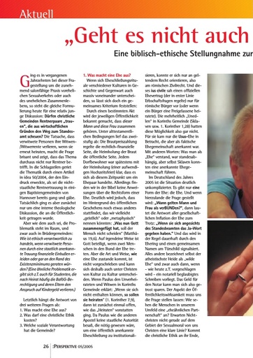 Perspektive 2005 05 geht es nicht auch ohne trauschein