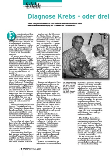 Perspektive 2003 05 diagnose krebs