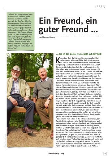 Perspektive 2015 03 ein freund ein guter freund