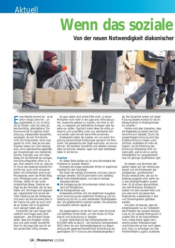 Perspektive 2006 12 wenn das soziale netz reisst