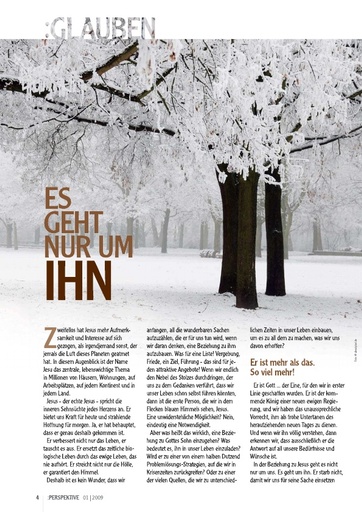 Perspektive 2009 01 es geht nur um ihn