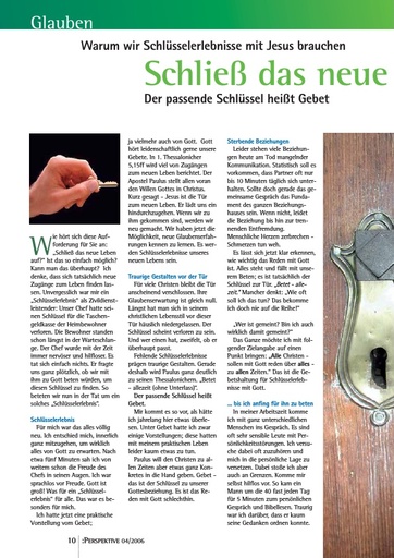Perspektive 2006 04 schliess das neue leben auf