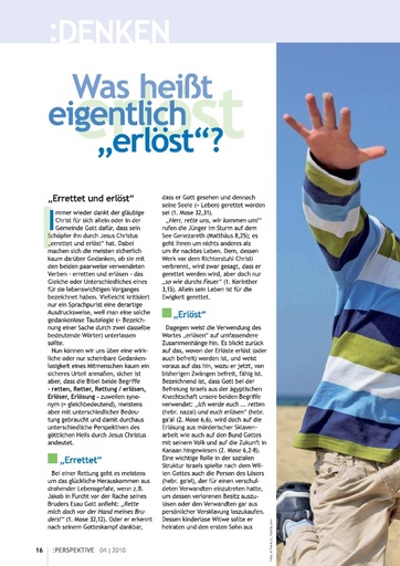 Perspektive 2010 04 was heisst eigentlich erloest