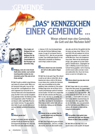 Perspektive 2009 12 das kennzeichen einer gemeinde