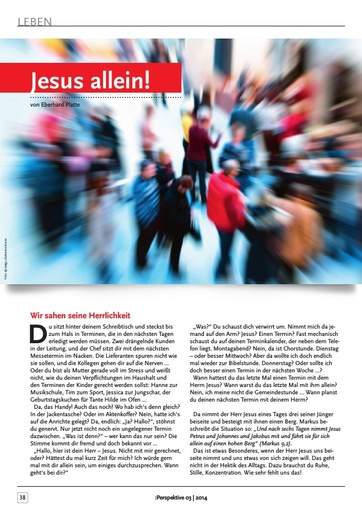 Perspektive 2014 03 jesus allein