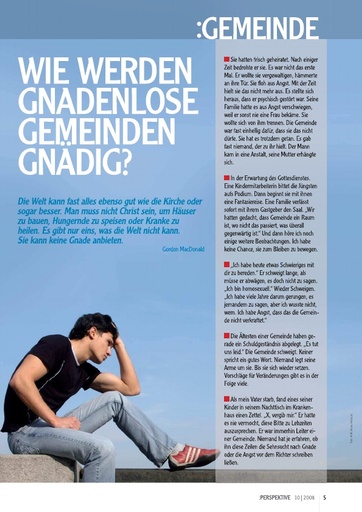 Perspektive 2008 10 wie werden gnadenlose gemeinden gnaedig