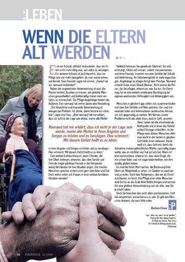 Perspektive 2009 01 wenn die eltern alt werden