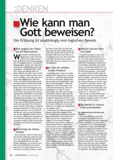 Perspektive 2011 07 wie kann man gott beweisen