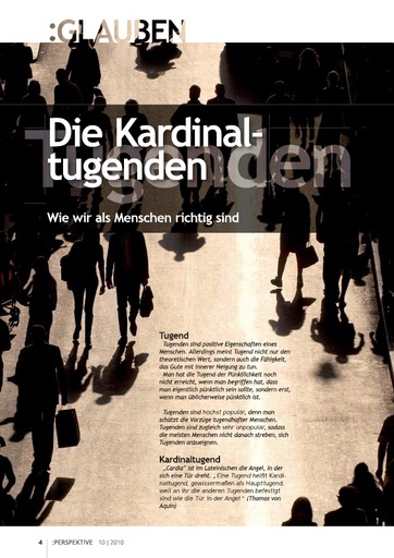 Perspektive 2010 10 die kardinaltugenden