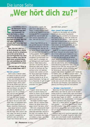 Perspektive 2006 09 wer hoert dich zu