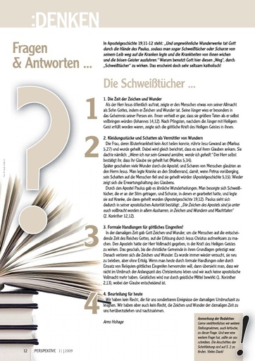 Perspektive 2009 11 fragen und antworten