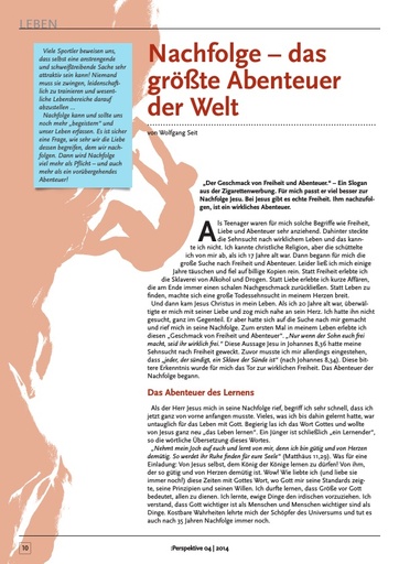 Perspektive 2014 04 nachfolge das groesste abenteuer der welt