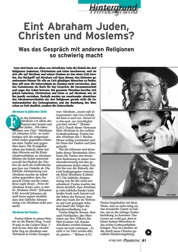 Perspektive 2001 07 eint abraham juden christen und moslems