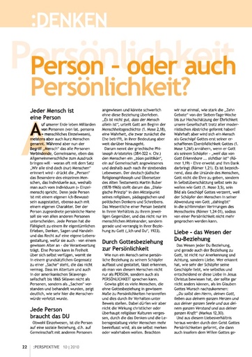 Perspektive 2010 10 person oder auch persoenlichkeit