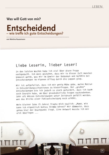 Perspektive 2014 02 entscheidend
