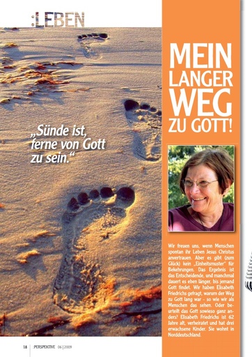 Perspektive 2009 06 mein langer weg zu gott