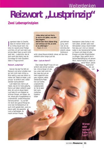 Perspektive 2006 10 reizwort lustprinzip