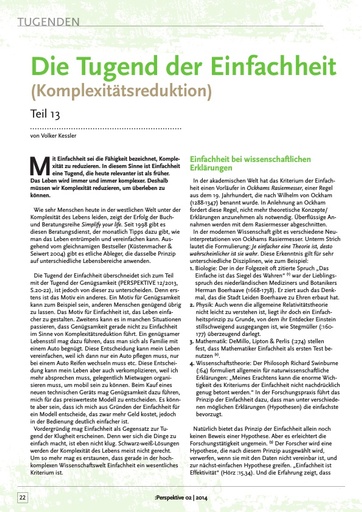 Perspektive 2014 02 die tugend der einfachheit