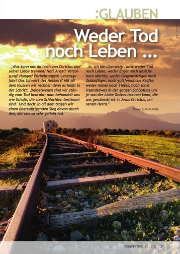 Perspektive 2012 03 weder tod noch leben