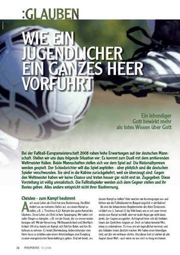Perspektive 2008 01 wie ein jugendlicher ein ganzes heer vorfuehrt